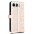 Flipové puzdro pre T Phone 3 5G, Wallet Rhombus, zlaté