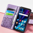 Klapkové puzdro pre T Phone 2 5G, Butterfly, fialové