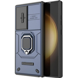 Puzdro pre Samsung Galaxy S24 Ultra, KickStand Camera Lens, modré