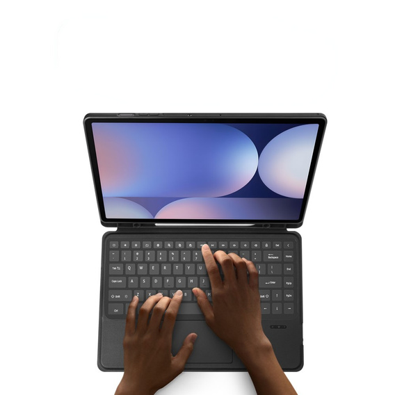 Puzdro s klávesnicou pre Samsung Galaxy Tab S8 Ultra / S9 Ultra / S10 Ultra, Dux Ducis DK Series, čierne