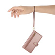 Klapkové puzdro pre Honor Magic 7 Lite, Wallet Zipper Pocket, ružové