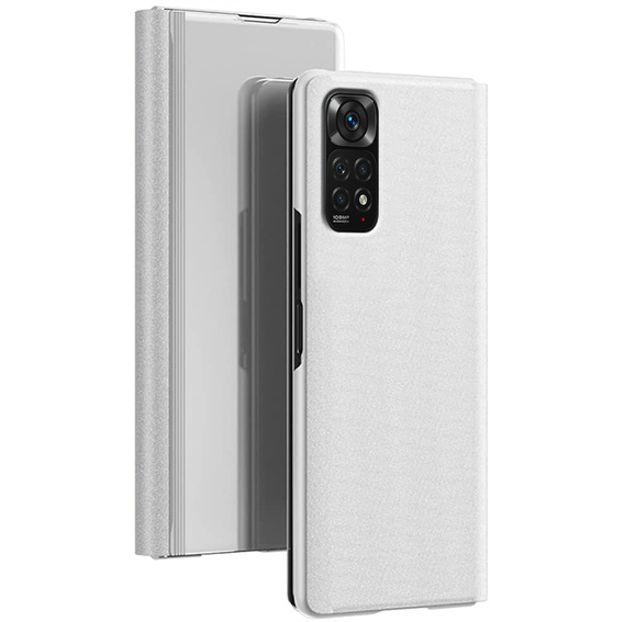 Obal na mobil pre Xiaomi Redmi Note 11 / 11S, Clear View, strieborné
