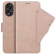 Klapkové puzdro pre Oppo A38 4G / Oppo A18 4G, Card Slot, ružové