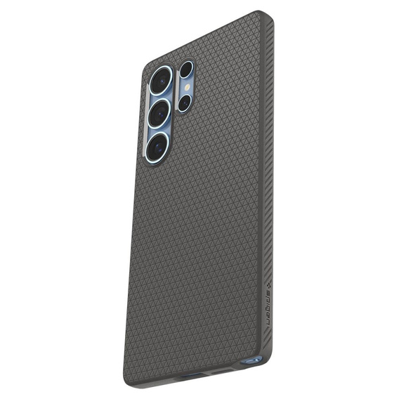 Puzdro Spigen pre Samsung Galaxy S25 Ultra, Liquid Air, sivé + tvrdené sklo 9H