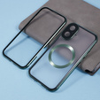 Magnetické puzdro Dual Glass MagSafe pre iPhone 16, zelený