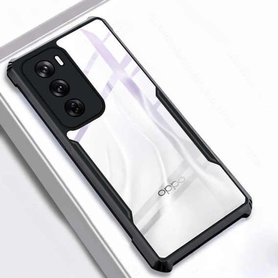 Obal na mobil pre Oppo Reno 12, AntiDrop Hybrid, čierne