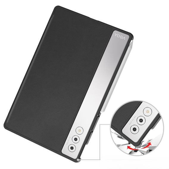 Puzdro pre Lenovo Yoga Tab Plus, Smartcase, čierne