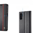 Flipové puzdro pre Samsung Galaxy A36, Carbon LC.IMEEKE, čierne