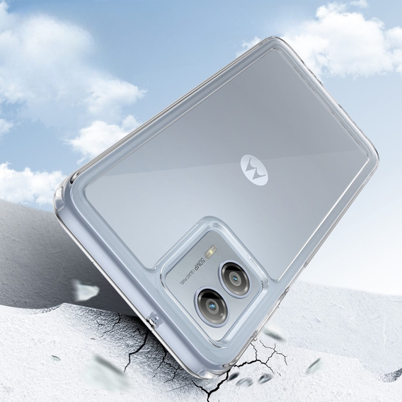 Obal na mobil pre Motorola Moto G53 5G, Fusion Hybrid, priehľadné