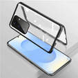 Puzdro pre Samsung Galaxy S25, Magnetic Dual Glass, čierne
