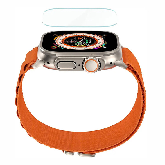 2x tvrdené sklo s montážnym rámom ERBORD pre Apple Watch Ultra 1/2/3 49 mm
