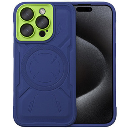 Puzdro pre iPhone 15 Pro Max, ERBORD Armor Mag, modré