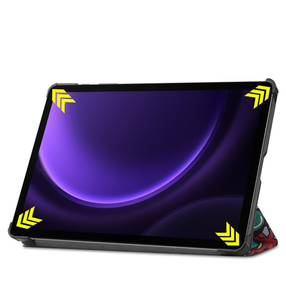 Puzdro pre Samsung Galaxy Tab S9 FE / S10 FE, s chlopňou, graffiti
