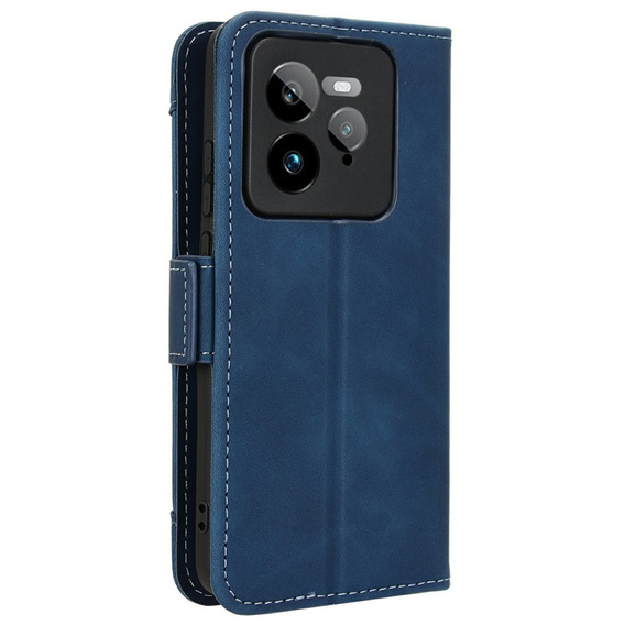 Klapkové puzdro pre Realme GT 7 Pro, Card Slot, tmavomodré