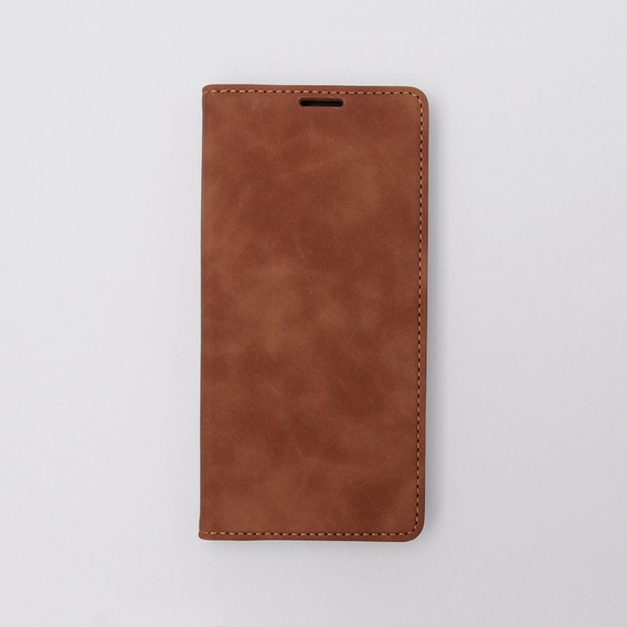 Puzdro pre Motorola Moto G73, ERBORD Vintage, peňaženka s chlopňou, hnedé