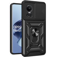 Obal na mobil pre Oppo Reno 10 / 10 Pro, CamShield Slide, čierne