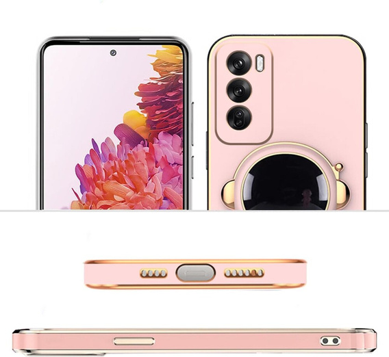 Obal na mobil pre Oppo Reno 12 Pro, Astronaut, ružové