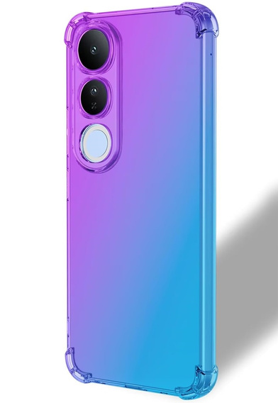 Puzdro pre Vivo V50 Lite 4G / 5G, Gradient Dropproof, Fialová / modrá