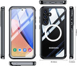 Puzdro pre Samsung Galaxy S24, Shockproof, s fóliou na displej, pre MagSafe, čierne