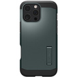 Puzdro Spigen pre iPhone 16 Pro, Tough Armor Mag MagSafe, zelený + tvrdené sklo 9H