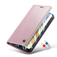 CASEME flipové puzdro pre Samsung Galaxy A33 5G, Waxy Textured, ružové