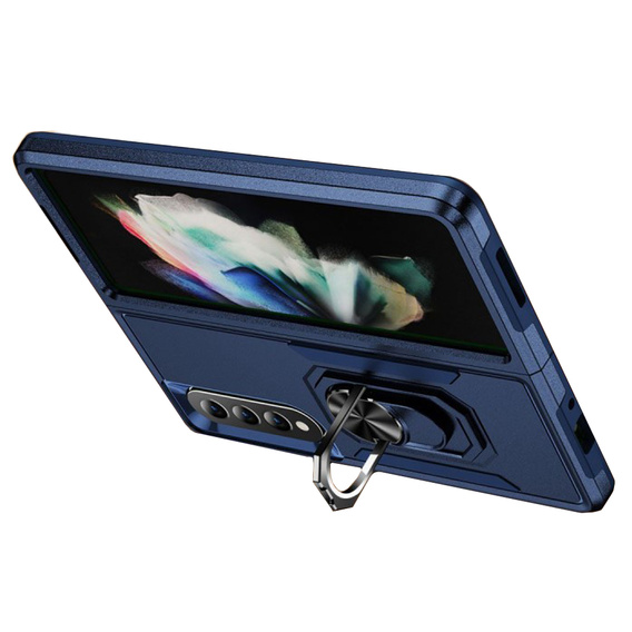 Pancierované obal na mobil pre do Samsung Galaxy Z Fold 4 5G, Nox Case Ring, modré