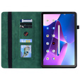 Puzdro pre Lenovo Tab M10 10.1 Gen 3, Wallet Pen Slot, zelený