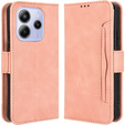Klapkové puzdro pre Xiaomi Redmi Note 14 4G, Card Slot, ružové