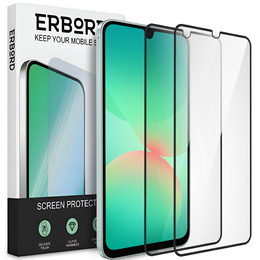 2x tvrdené sklo ERBORD 3D pre Samsung Galaxy A26 5G pre celý displej