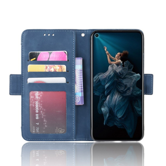 Klapkové puzdro pre Huawei Honor 20 / Nova 5T, Card Slot, modré