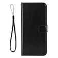 Klapkové puzdro pre Xiaomi Poco F7 Ultra, Crazy Horse Wallet, čierne