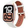 Kožený remienok pre Apple Watch 1/2/3/4/5/6/7/8/SE/Ultra 42/44/45/49 mm, čierny
