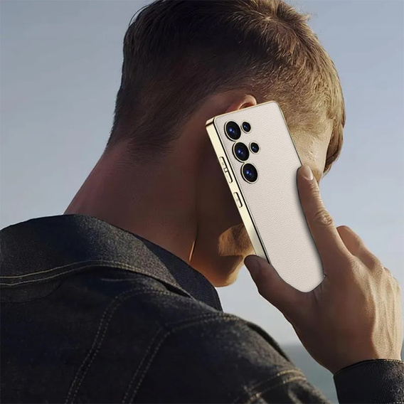 Puzdro pre Samsung Galaxy S25 Ultra, GKK Leather, titánovo šedá
