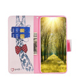 Klapkové puzdro pre Motorola Moto G53 5G / G23 / G13, Wallet, giraffe, ružové