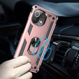 Pancierované obal na mobil pre Xiaomi Mi 11 Lite / Mi 11 Lite 5G / 11 Lite 5G NE, Nox Case Ring, ružové rose gold