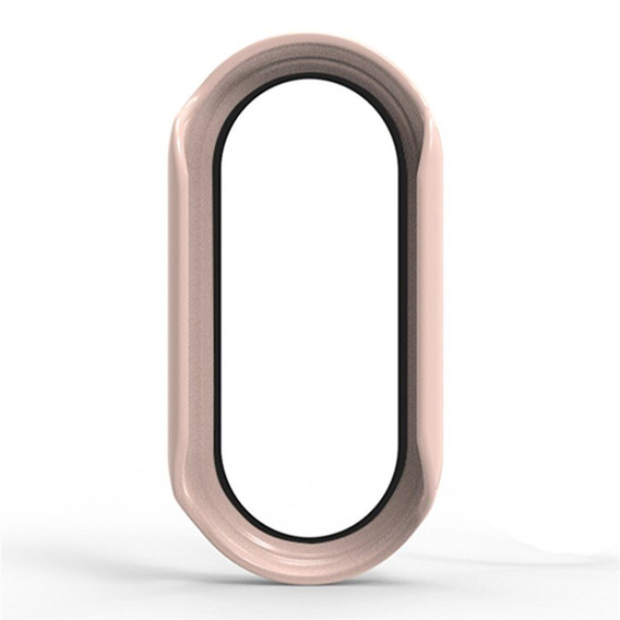 Puzdro 2v1 + tvrdené sklo pre Xiaomi Smart Band 10 / 9 / 8, ružové