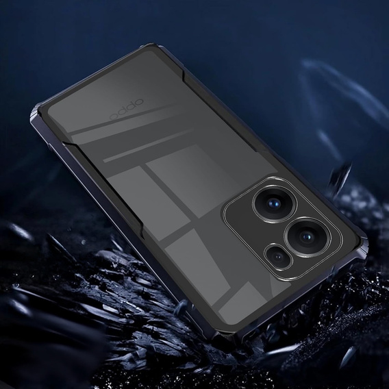 Obal na mobil pre Oppo Reno 13F / Oppo Reno 13FS, AntiDrop Hybrid, čierne