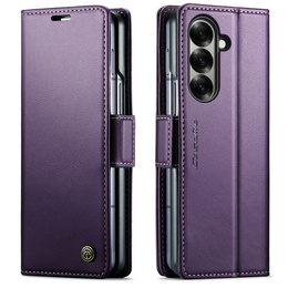 CASEME Litchi Wallet flipové puzdro pre Samsung Galaxy Z Fold7 5G