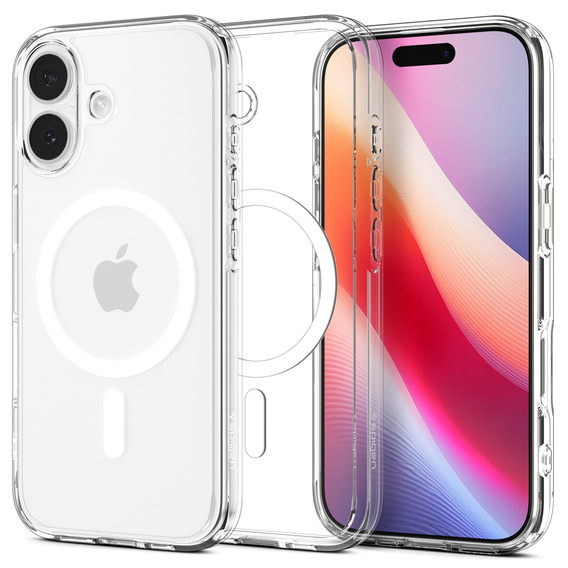 Spigen Ultra Hybrid MagSafe puzdro pre iPhone 17, číre/biele