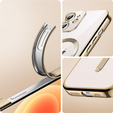 Puzdro pre iPhone 12, Electro MagSafe, zlaté + sklo na displej