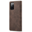 CASEME puzdro pre Samsung Galaxy S20 FE, Leather Wallet Case, hnedé