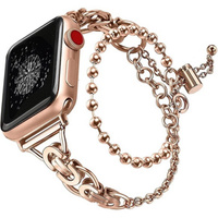 Dámsky náramok pre Apple Watch 1/2/3/4/5/6/7/8/9/SE 38/40/41 mm, ružová rose gold