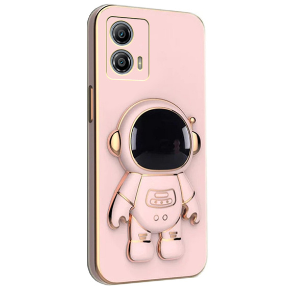 Obal na mobil pre Motorola Moto G53 5G, Astronaut, ružové rose gold