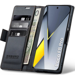 ERBORD Lesklé puzdro Litchi pre Xiaomi Poco F8 Pro