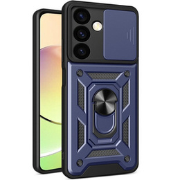 Obal na mobil pre Samsung Galaxy S24+ Plus, CamShield Slide, modrý