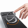Puzdro pre telefón Google Pixel 8A, Fusion Hybrid Kickstand, pre MagSafe, priehľadné