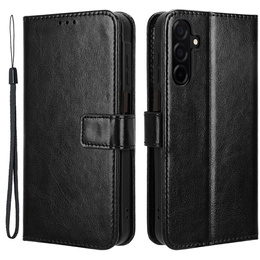 Klapkové puzdro pre Samsung Galaxy A26, Crazy Horse Wallet, čierne