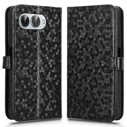 Flipové puzdro pre T Phone 3 5G, Wallet Rhombus, čierne