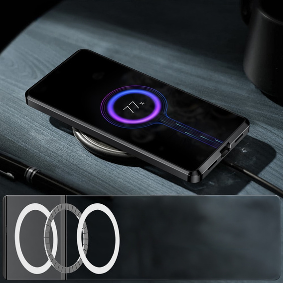 Ochranné puzdro na fotoaparát pre Samsung Galaxy S24+ Plus, CamShield MagSafe, transparentné / čierne