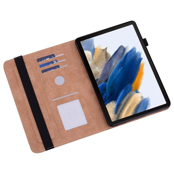 Puzdro pre Samsung Galaxy Tab A9+, Butterfly, hnedé